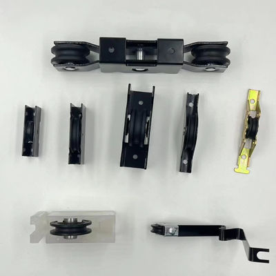 Rodillos de puertas corredizas con rodillos de ventanas con colores personalizados NEGRO/GRAY