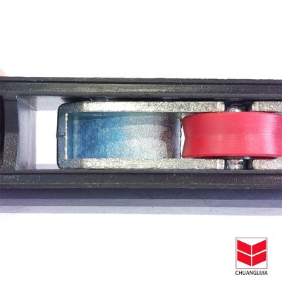 Rodillos de guía de puertas y ventanas de aleación de zinc para CLJ de aluminio negro gris marrón