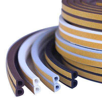 Sellos de ventanas de apartamentos Bandas meteorológicas NEGRO/GRAY/BRUNO/BLANCO/OTROS COLORES Adhesivo de espuma EPDM para puertas y ventanas CLJ