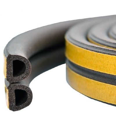 5m/6m/12m EPDM caucho compuesto autoadhesivo de espuma de ventana de sellado de la tira para puertas apartamento