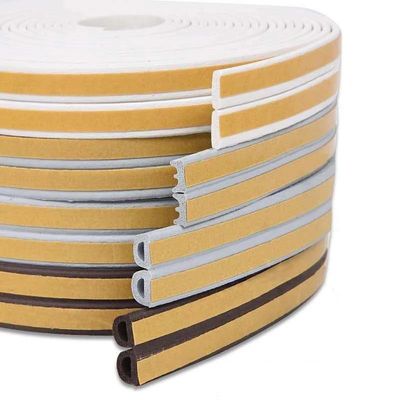 Cinturón climático personalizado Tipo D TPV TPE Cinturones de goma para puertas y ventanas Alturas de pilas 3-25mm Ancho 3-50mm