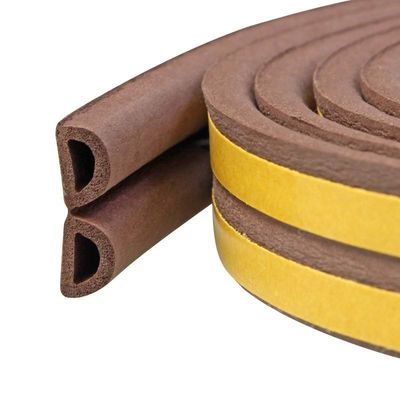100% de goma de silicona de PP Pvc banda de sellado plana extrusida Epdm puerta ventana en forma de E