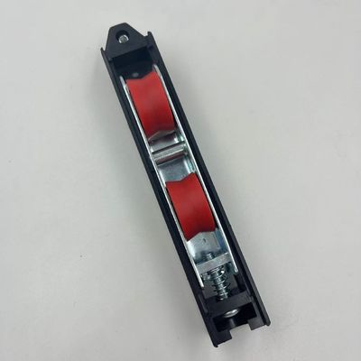 Roller de puerta corredera de patio negro con ranura V Roller de ventana corredera de aluminio