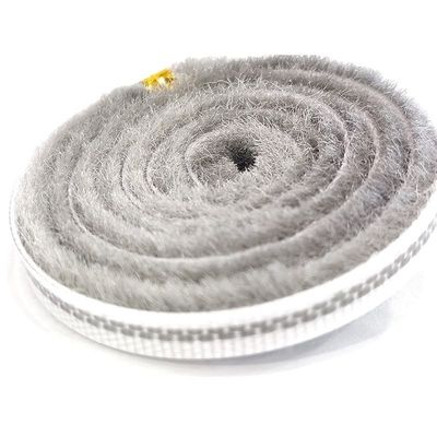Tejido de lana blanda de lana esponjosa de puertas y ventanas de costura de costura de junta de sellado en negro/gris/marrón/blanco/otros colores