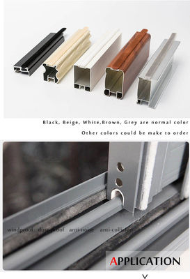 Puerta y ventanas de aluminio Base de silicona sin derrames Puerta corredera de aluminio Ventana de tiempo Pintura de cepillo para 50000 metros