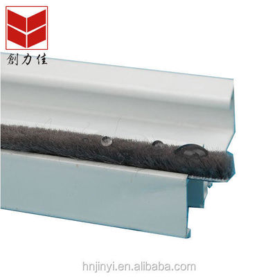 PP Fin Aluminio Ventanas y puertas Sello de pincel de banda meteorológica para apartamentos Alturas de pila 3-25mm / ancho 3-50mm