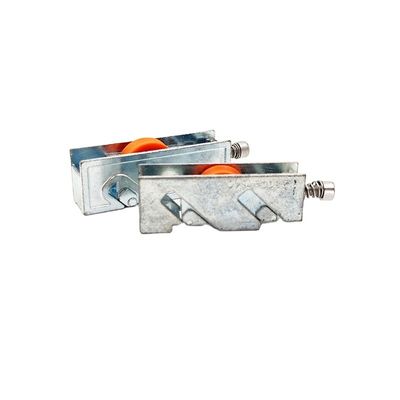 Ruedas planas/con ranuras Roller de nylon con marco de acero para puertas corredizas