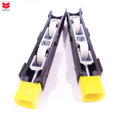 Rueda de aluminio deslizante de 30 mm V con ranura de polilla de nylon con soporte de hierro