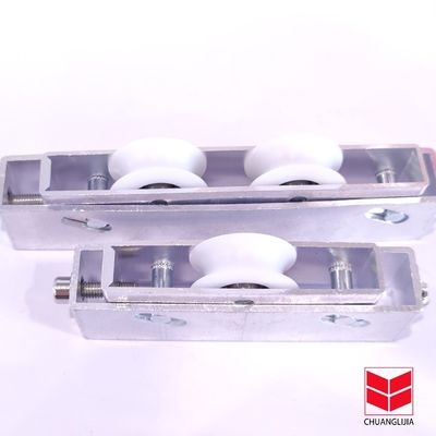 Rollo deslizante de aluminio de la ventana de nylon rollo de polea única diseño personalizado para el apartamento