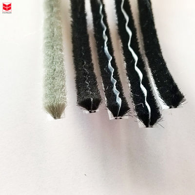3-50mm de anchura de aletas de lana de pila de ventana de sello tejido de la tira de pincel pila de tiempo de la tira con 3-25mm de altura de pila y diseño moderno