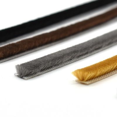 7*10mm Alturas de pila 3-25mm Pincelas de silicona para sellar puertas en colores NEGRO/GRIJO/MARONO/BLANCO