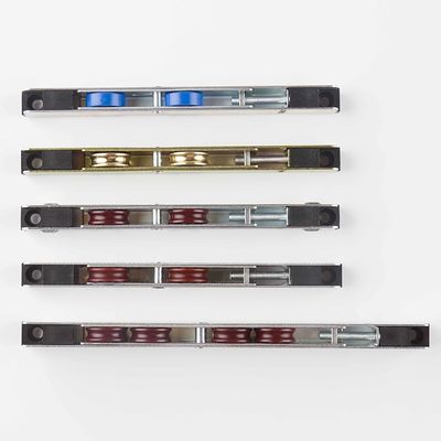 Rodillos de puertas corredizas con rodillos de ventanas con colores personalizados NEGRO/GRAY