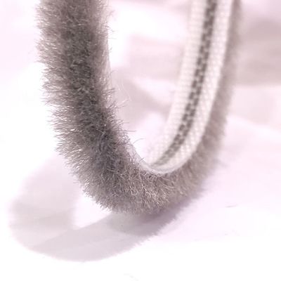 Pile Weatherstripping personalizado en negro/gris/marrón/blanco/otros colores