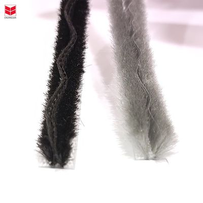 Casa pila de plástico de tiempo de la franja con aletas de tiempo de sello para la puerta tejido sello de cepillo antiviento pila 100% material PP