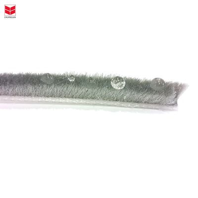 7*8 3p2l Cinturón de pelo de lana con aleta de plástico para puertas y ventanas Sello negro/gris/marrón/blanco/otro Durable 100% PP