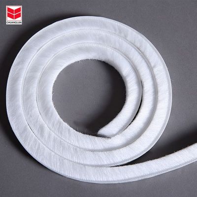 Puertas y ventanas del mercado de Oriente Medio Pile Weather Strip Sound Insulation Silicone Brush Seal Strip para la insonorización