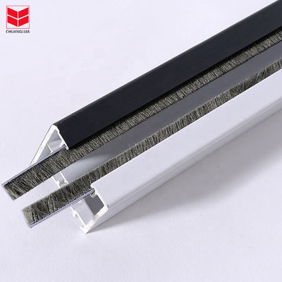 Pista de aluminio para puertas y ventanas, banda meteorológica personalizable, negro/gris/marrón/blanco/otros