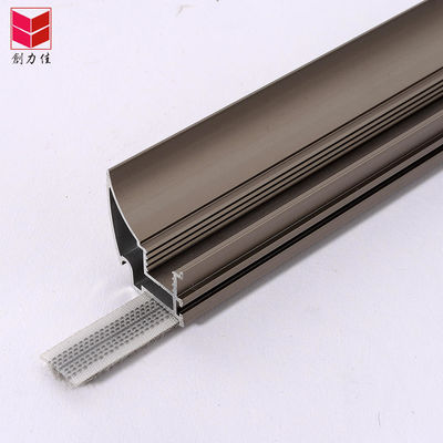 Pista de aluminio para puertas y ventanas, banda meteorológica personalizable, negro/gris/marrón/blanco/otros