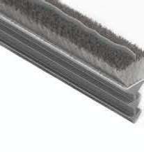 Pincela de aluminio de aleación de tira de tiempo de desmontaje de la puerta del lado de la puerta de sellado de banda para puerta corredera de la pila de altura 3-25mm / ancho 3-50mm