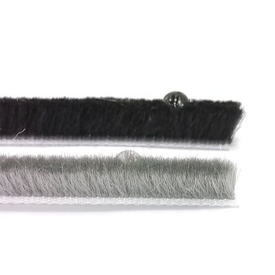 Cintura de sellado impermeable a viento de lana de pila recta de pila de perfil de aluminio cepillado para protección contra el clima de puertas y ventanas