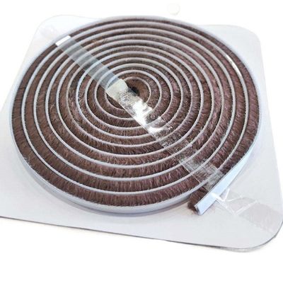 Cintura de sellado impermeable a viento de lana de pila recta de pila de perfil de aluminio cepillado para protección contra el clima de puertas y ventanas