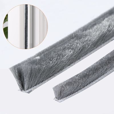 Pince para puertas corredizas de pelo de lana de PP en negro/gris/marrón/blanco/otros colores