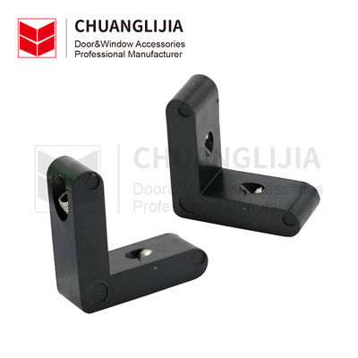 Junto de esquina de diseño moderno de plástico para accesorios de marco de ventana de pantalla de aluminio